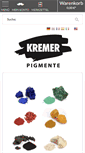 Mobile Screenshot of kremer-pigmente.com