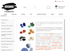 Tablet Screenshot of kremer-pigmente.com
